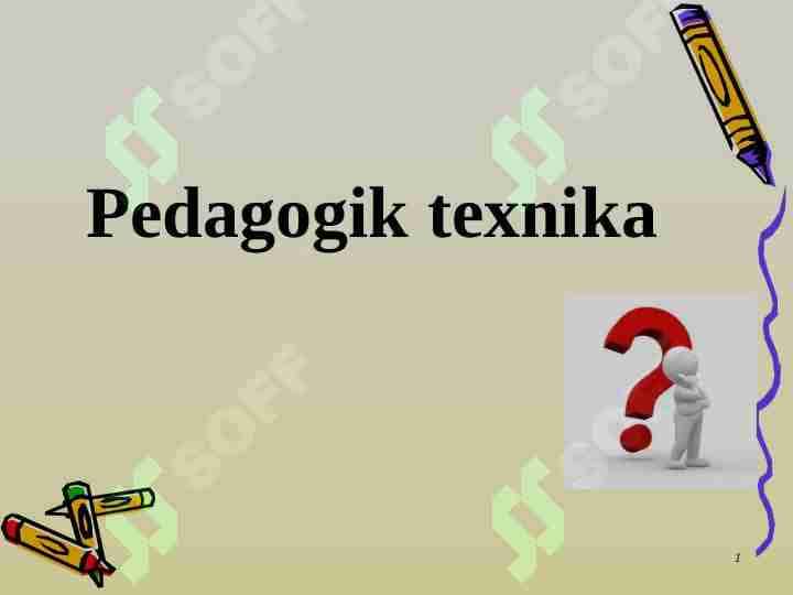 Pedagogik texnika