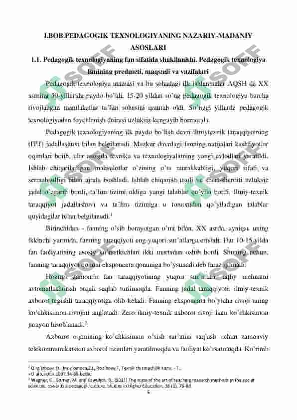 Pedagogik texnologiya 5