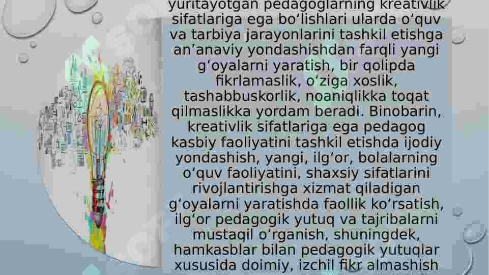 Pedagogik kompetentlik va kreativlik 6