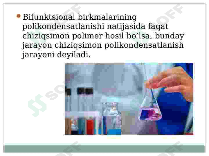 Polikondensatlanish reaksiyalari 8