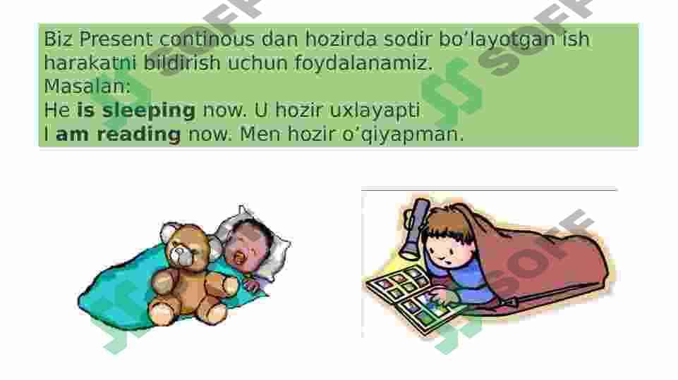 Present Continuous tense 2