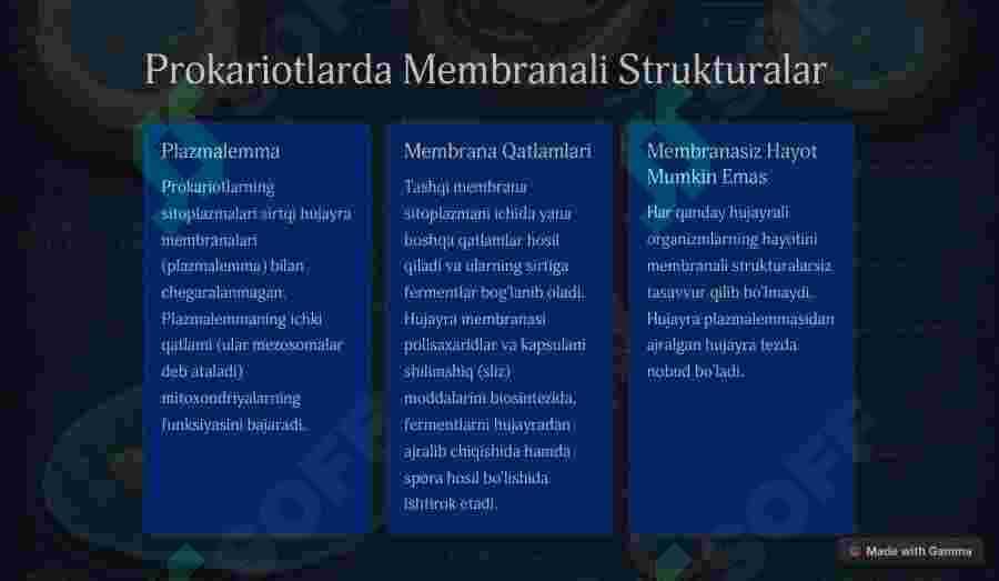 Prokariot hujayralar 2