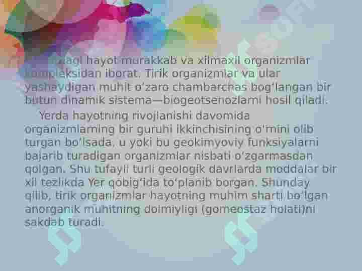 O'simliklarning biosferadagi va inson hayotidagi ahamiyati 3