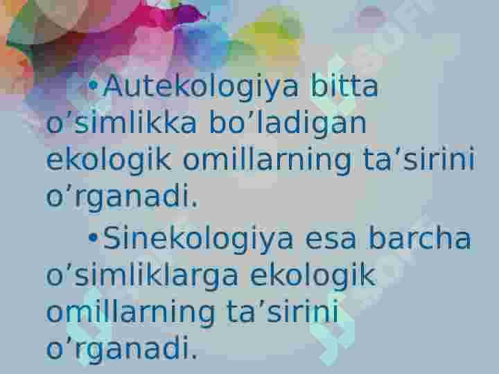 O'simliklarning biosferadagi va inson hayotidagi ahamiyati 6