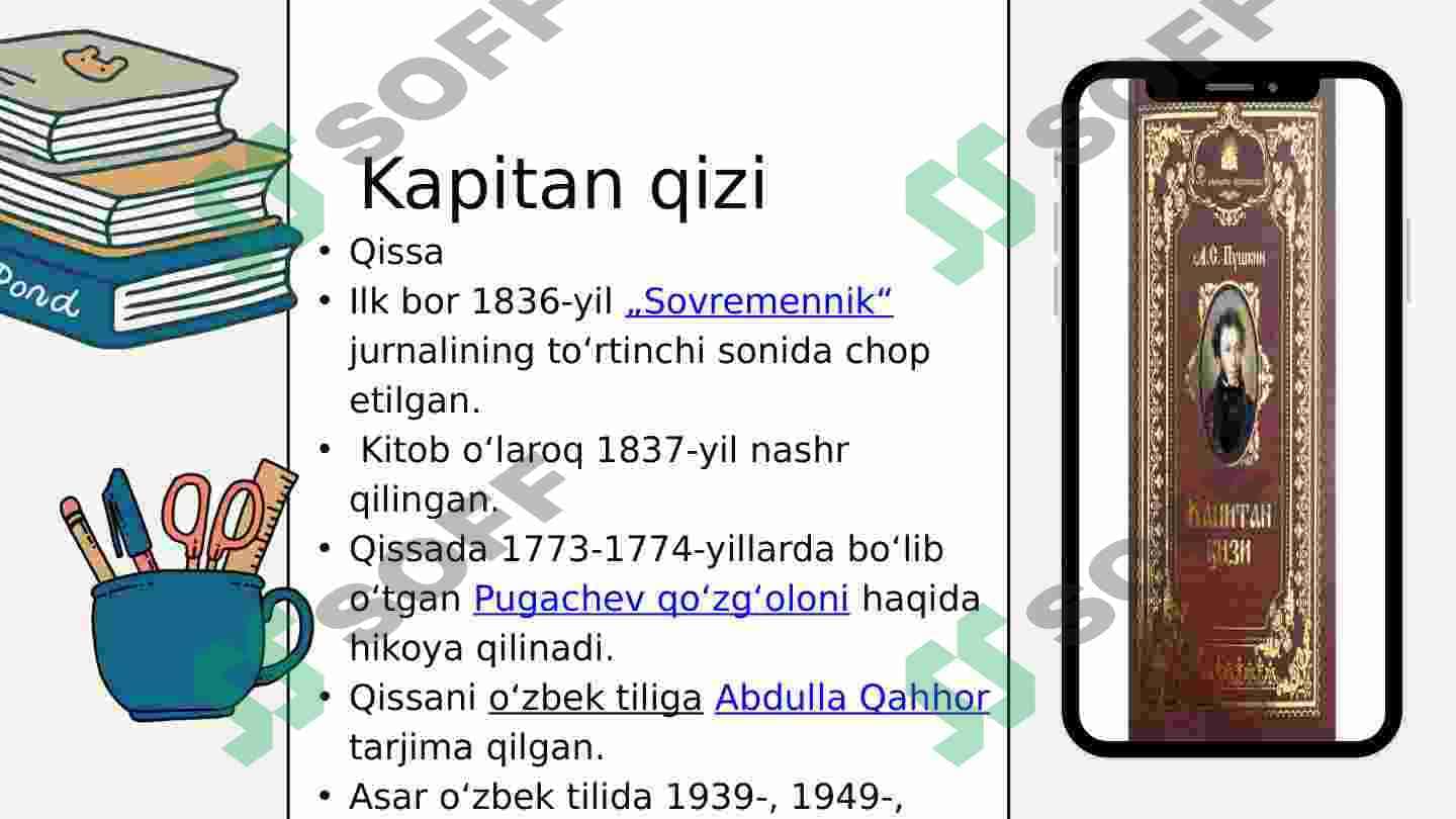 Pushkinning “Kapitan qizi” asari 4