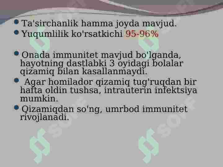 QIZAMIQ VA QIZILCHA  QO'ZG'ATUVCHISI 7