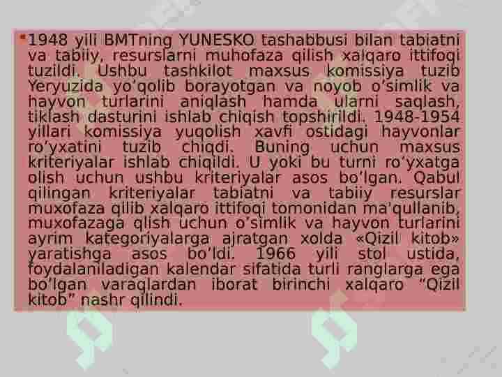 O’zbekiston “Qizil kitob”iga kiritilgan hayvonlar 5