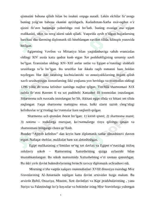 Qadimgi Sharq diplomatiyasi 5