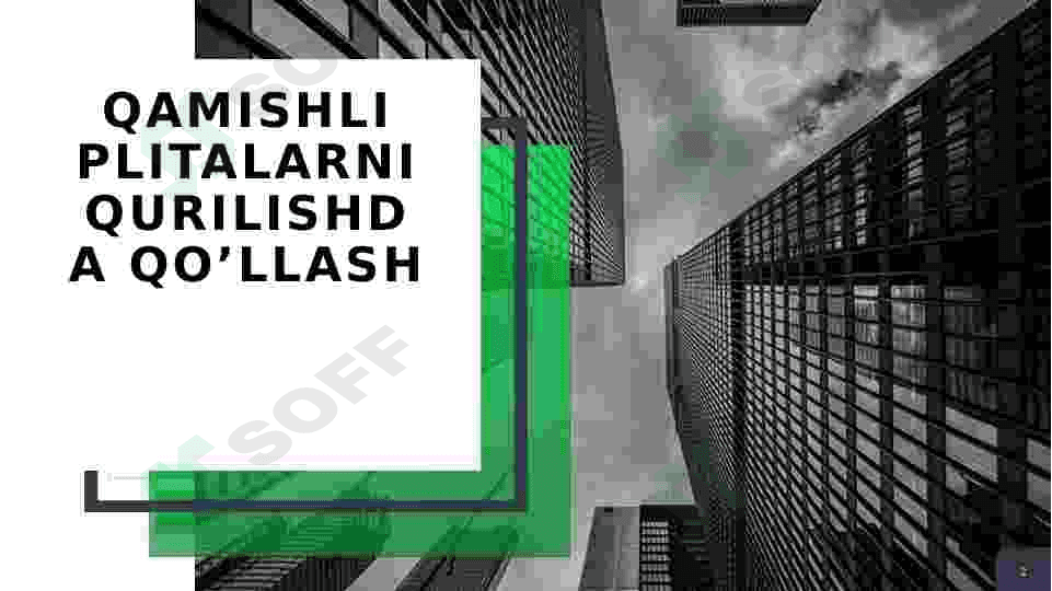 Qamishli plitalarni qurilishda qo’llash 2