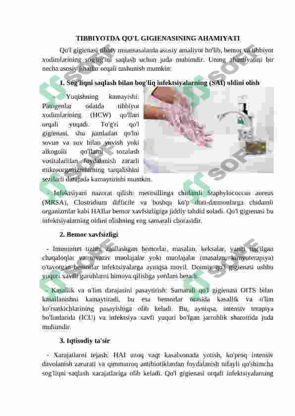 Qo‘l yuvish texnikasi 3