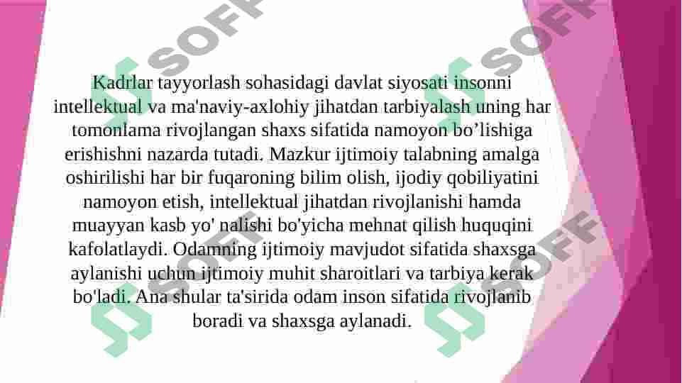 Shaxsning rivojlanishi haqida tushuncha 3