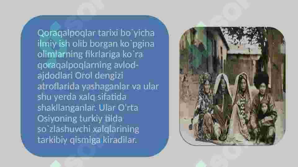 QORAQALPOQ ELLARI XVI-XIX ASRLARDA 2