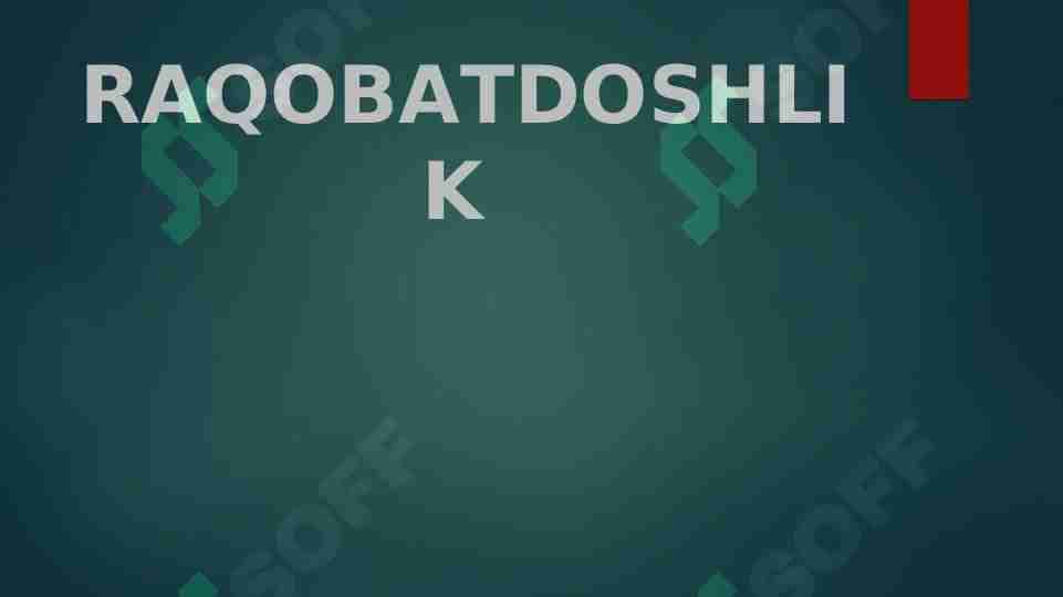 RAQOBATDOSHLIK