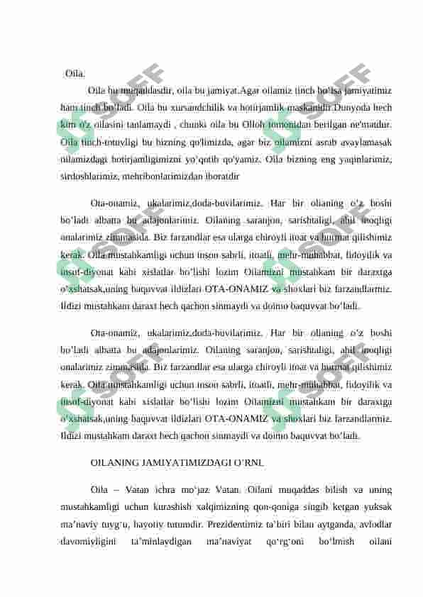 Mening oilam-mening hayotim 2