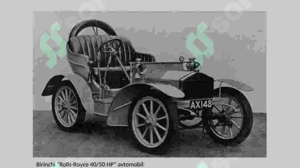 Rolls Royce brend asoschilari mavzusida taqdimot 6