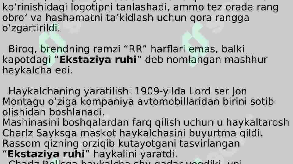 Rolls Royce brend asoschilari mavzusida taqdimot 7