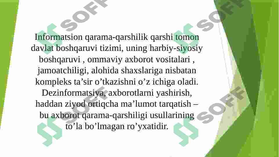 Axborot urushlari davrida mediamadaniyatning o’rni 5