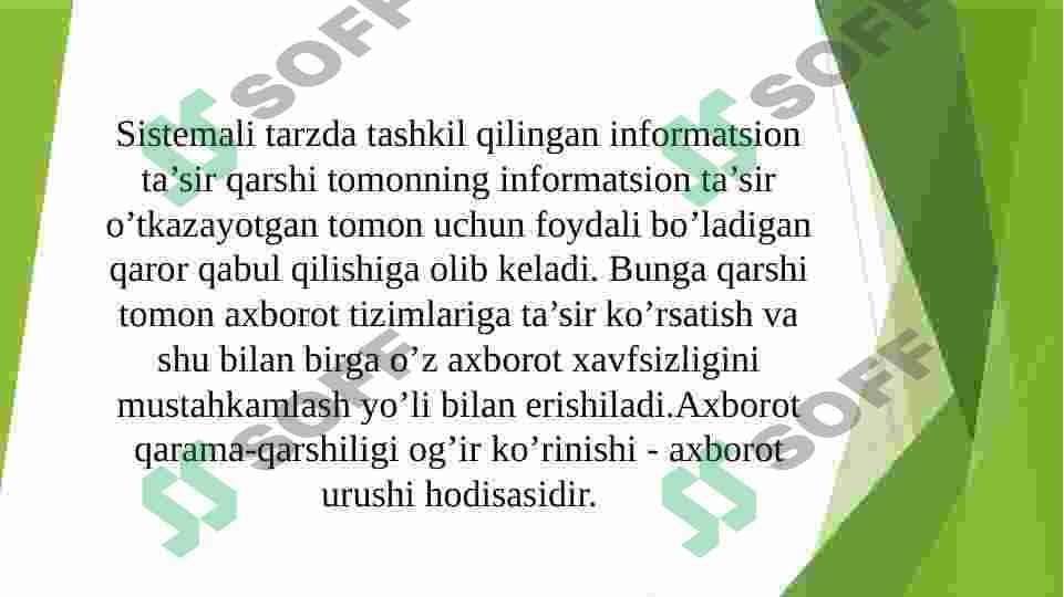 Axborot urushlari davrida mediamadaniyatning o’rni 6