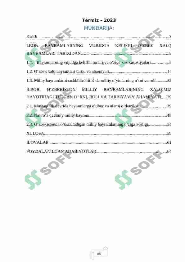 O’ZBEKISTONDA  MILLIY  BAYRAMLAR  TARIXI 2
