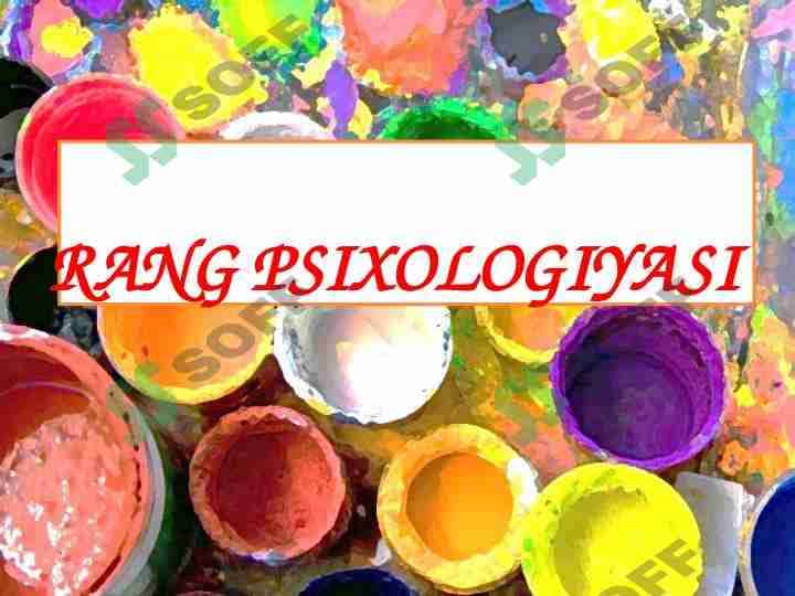 Rang psixologiyasi