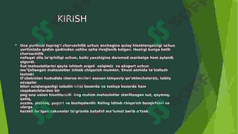sut mahsulotlarini qayta ishlash 3