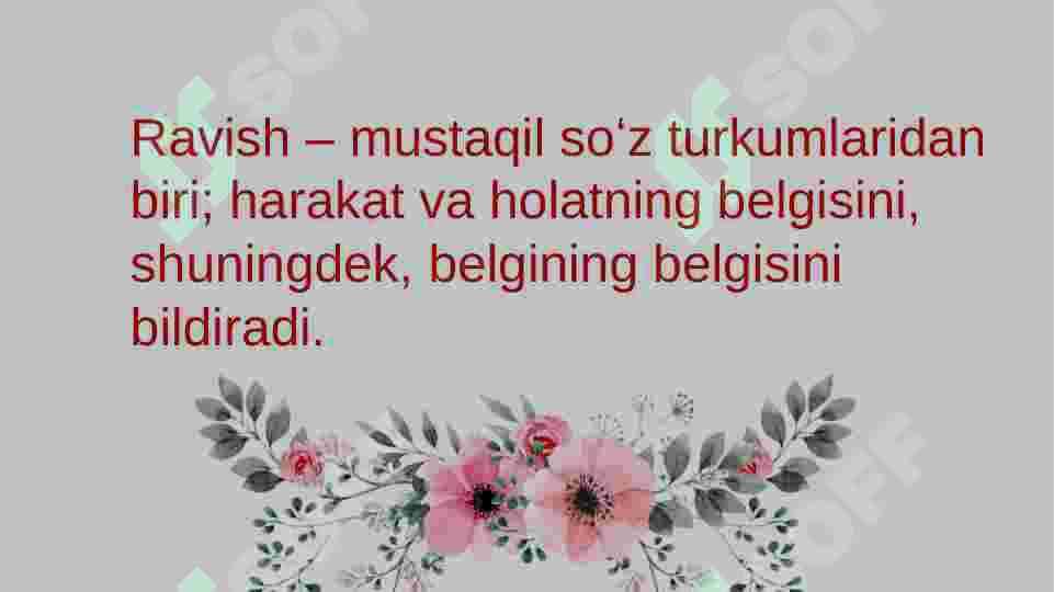 Ravish soʻz turkumi 2