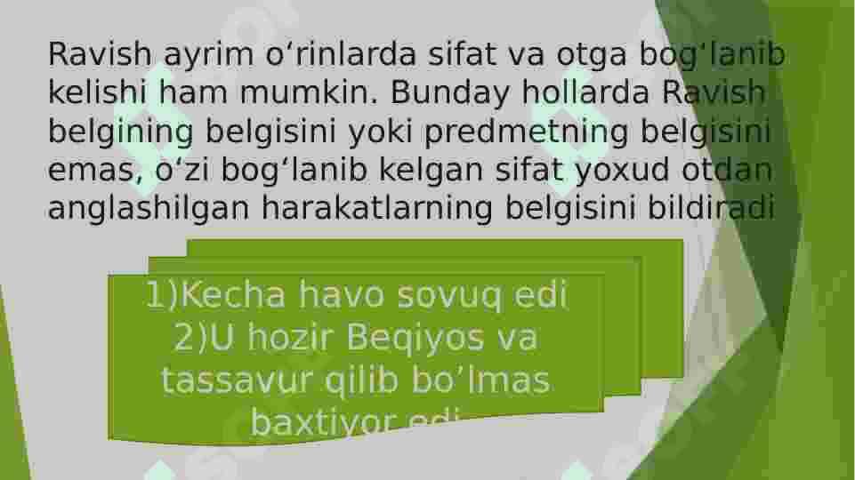 Ravish so'z turkumi 5