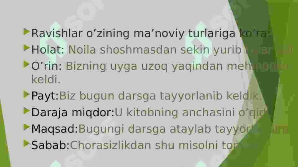 Ravish so'z turkumi 6