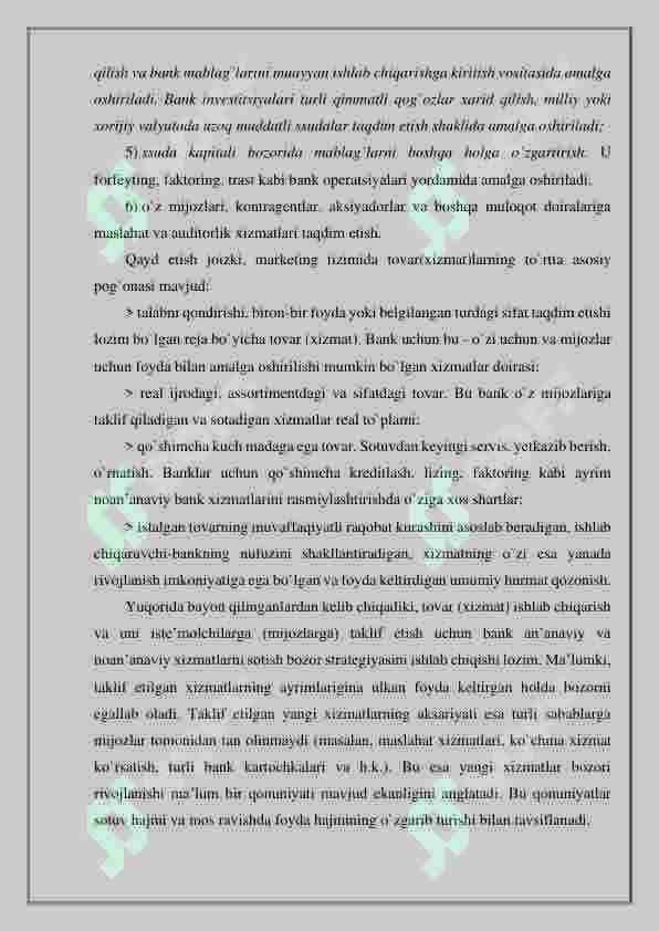 BANK MARKETINGI 8