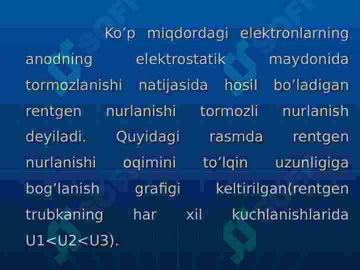 Rentgen nurlanishi. Rentgenografiya. Rengenoskopiya 6