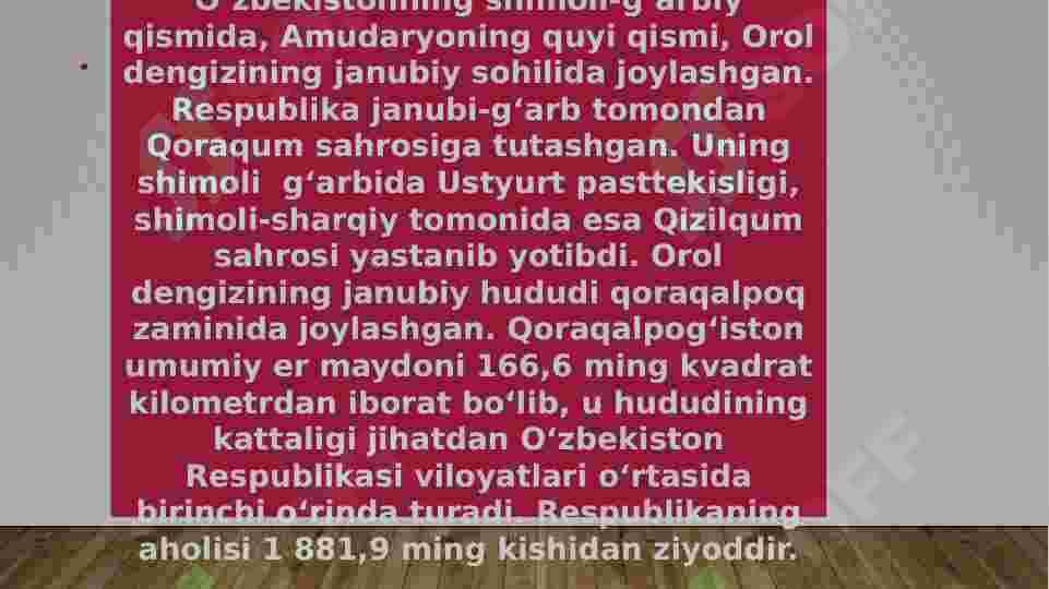 MUSTAQILLIK YILLARIDA QORAQALPOG‘ISTON RESPUBLIKASI 3