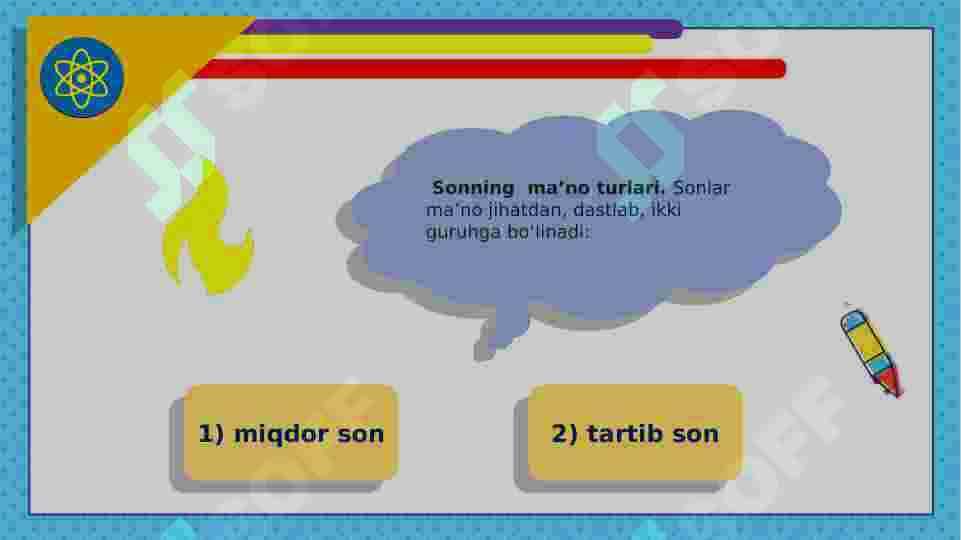 son so'z turkumi 8