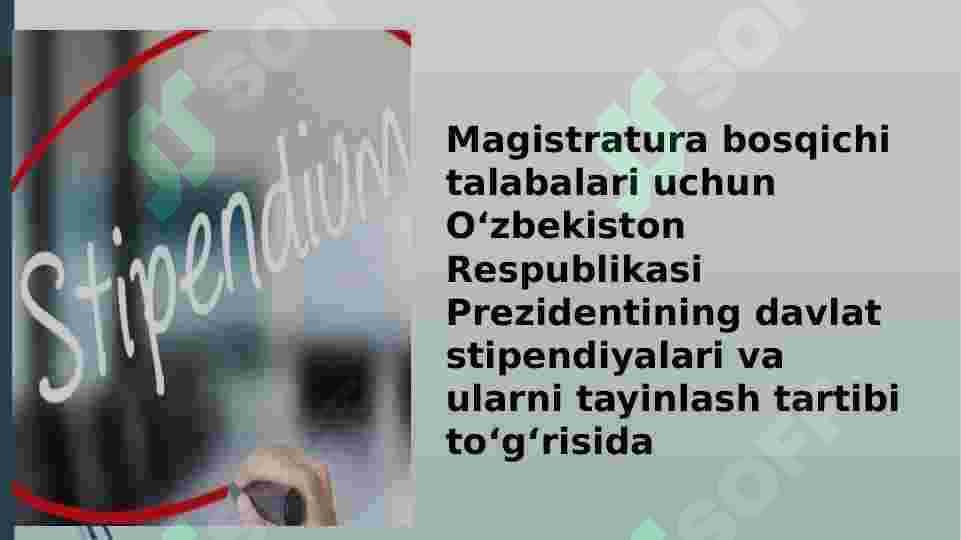 O‘ZBEKISTON IQTIDORLI YOSHLARINI TAQDIRLASH VA MODDIY RAG‘BATLANTIRISH TO‘G‘RISIDA 3