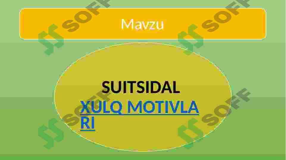 SUITSIDAL XULQ MOTIVLARI 2