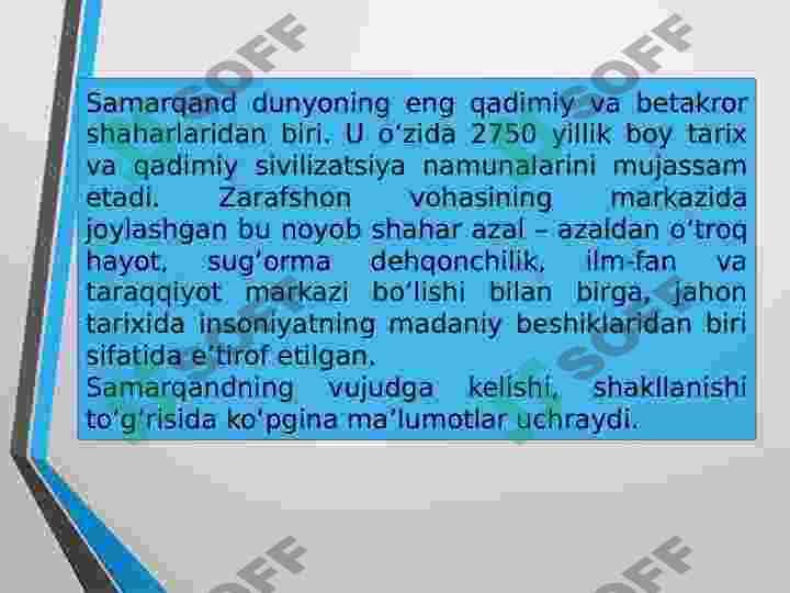 Samarqandning tarixiy joylari 3