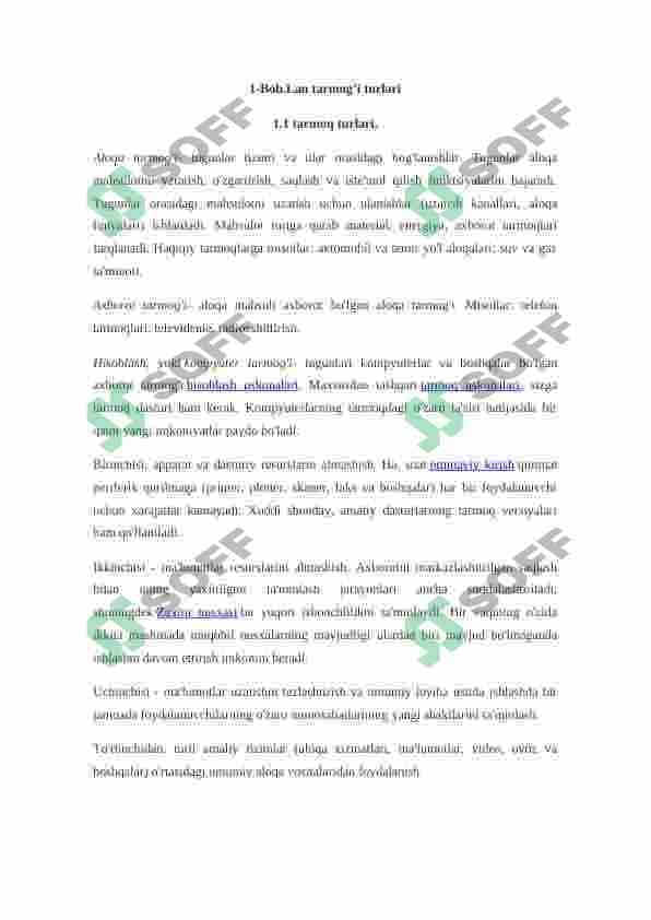 LAN tarmoqlarining tasniflari 5