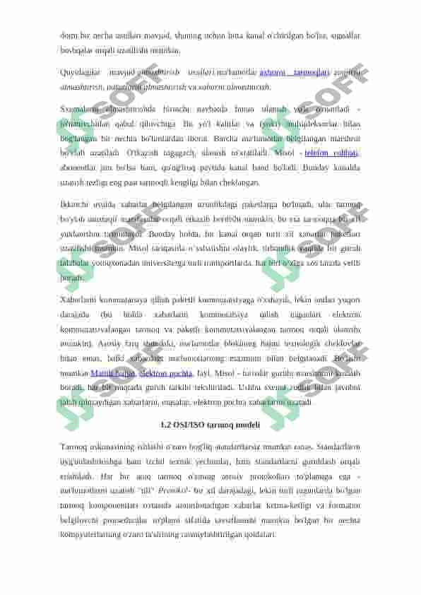 LAN tarmoqlarining tasniflari 8