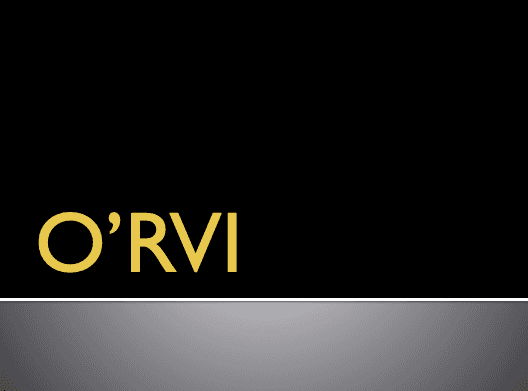 O’RVI ppt