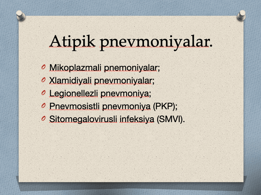 Mikoplazmali pnevmoniyappt 2
