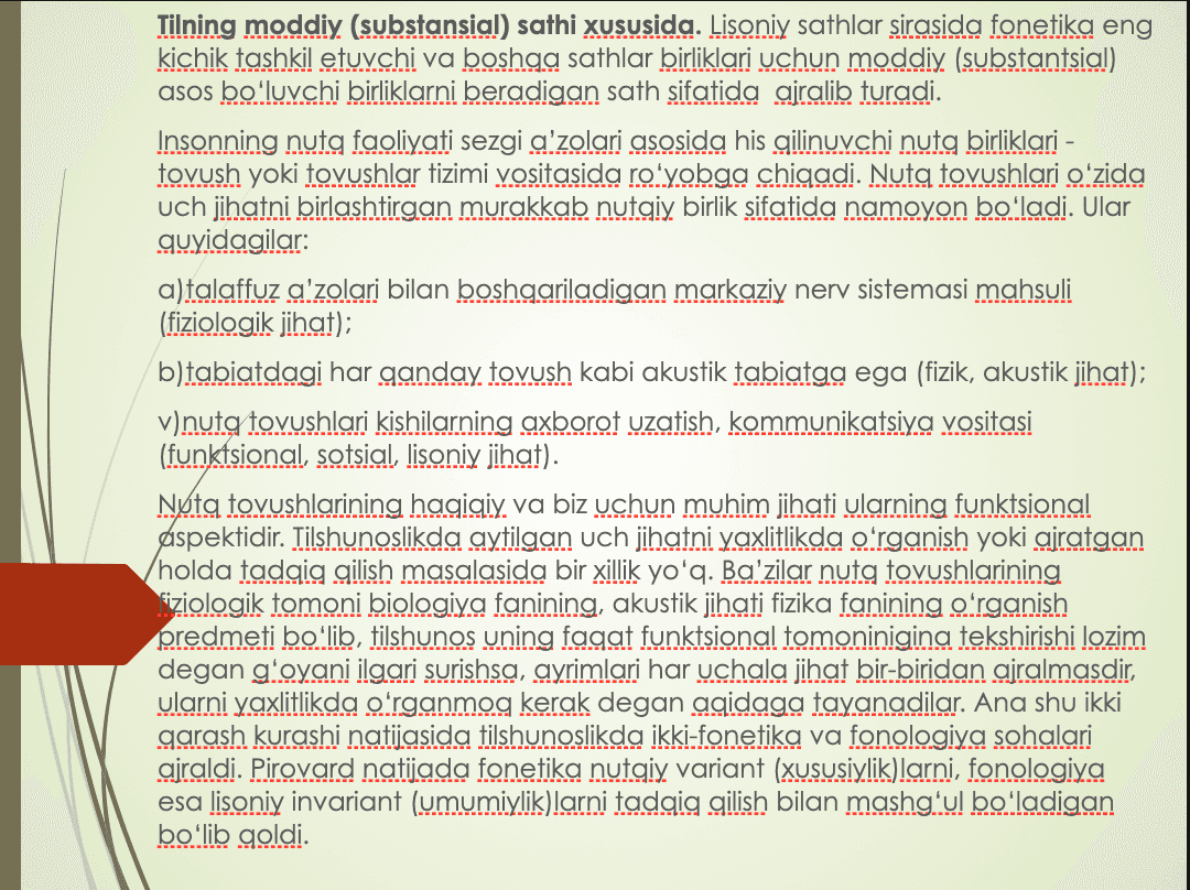 Tillarning fonetik fonologik grammatik tizimi 3