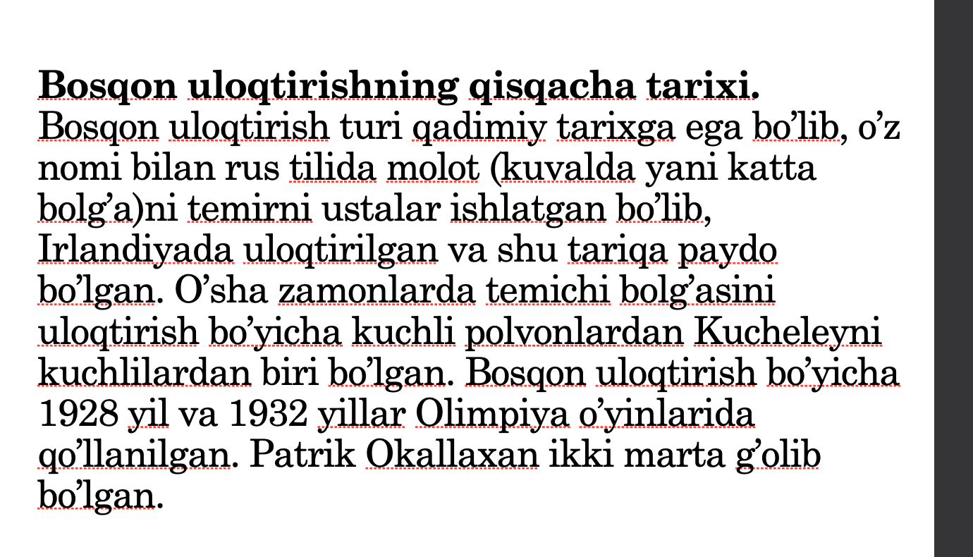 Bosqon uloqtirishning asoslari 3