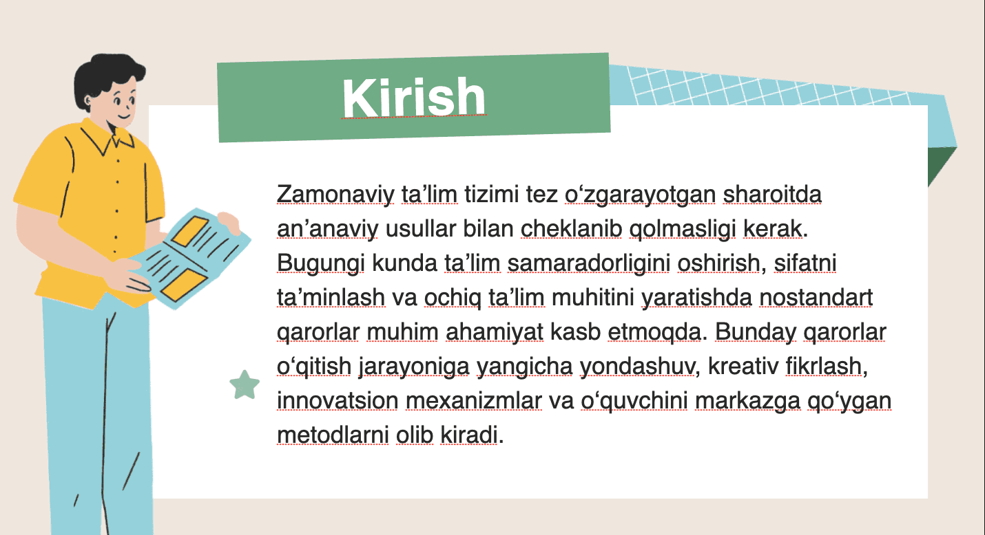 Nostandart qarorlar tushunchasi 3