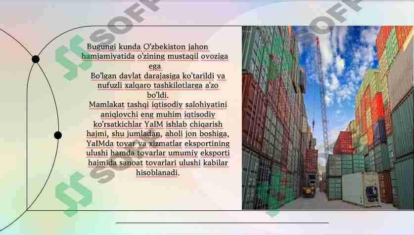 O’zbekistonning tashqi savdo tarkibi, savdo hamkorlari. 2