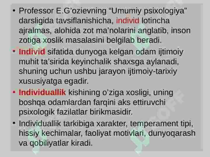 Shaxs psixologiyasi 2