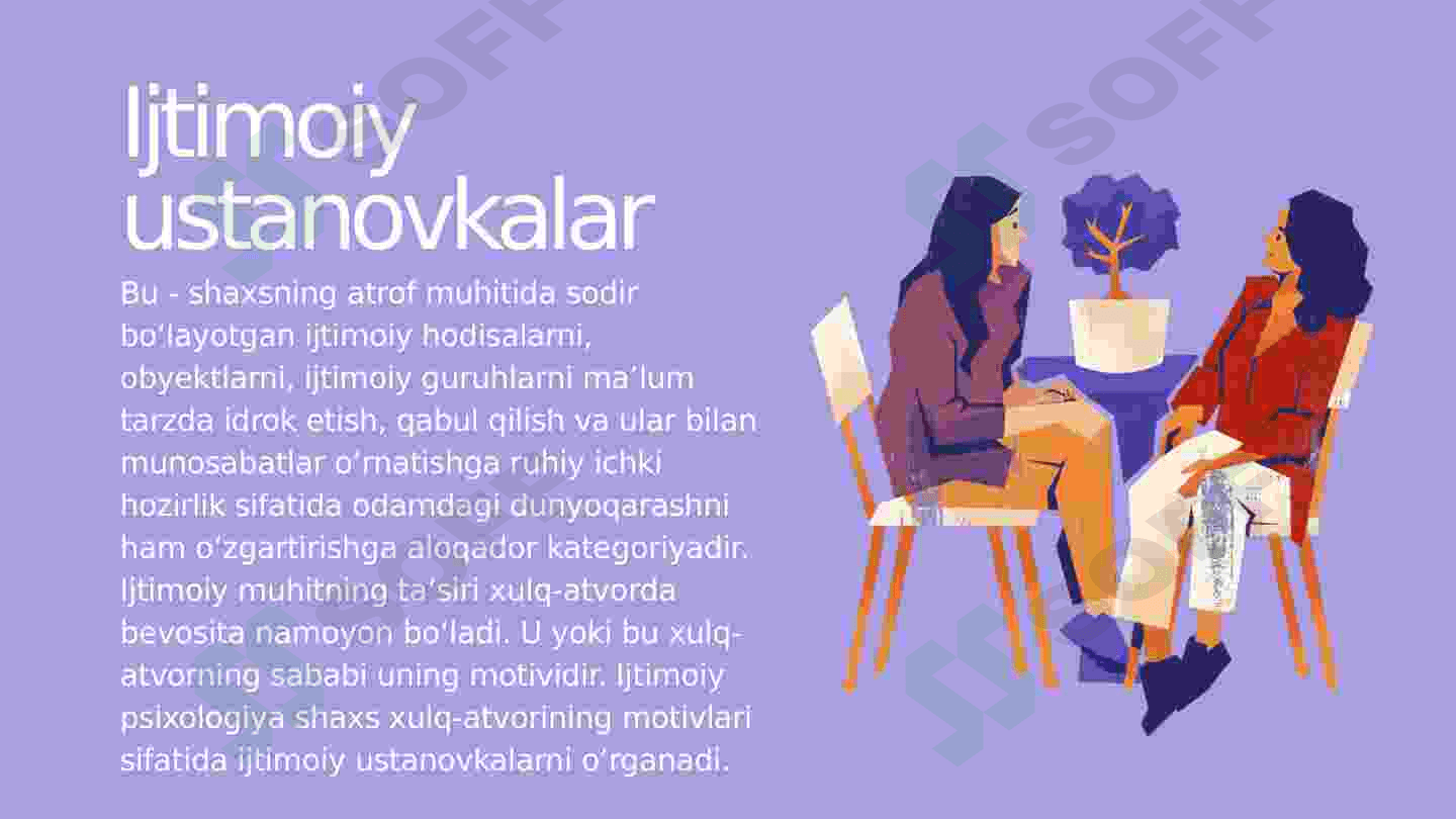 Shaxsning ijtimoiy ustanovkalari 4
