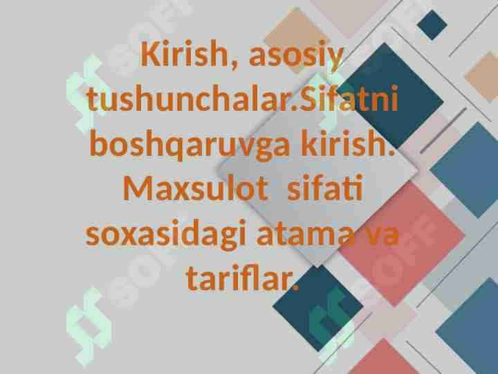 Sifatni boshqarish