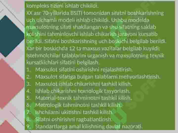 Sifatni boshqarish 8