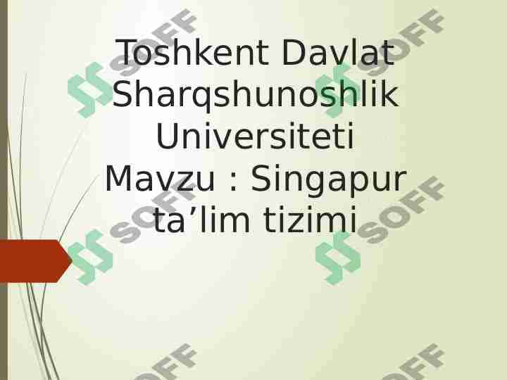 Singapur ta’lim tizimi