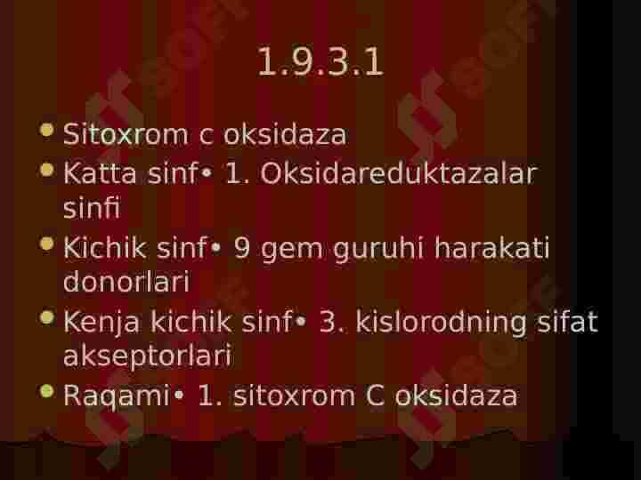 Sitoxromoksidaza fermenti 8