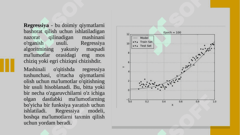 Sinflashtirish masalasi uchun softmax regressiya funksiyasidan foydalanish. 3
